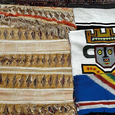 Central American Wall Textile, Blanket & More Textiles