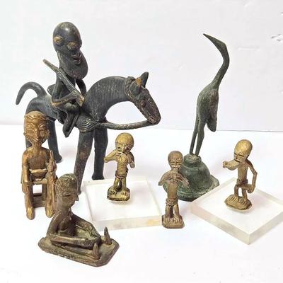 African Metal Figurines - Tallest 5.5”