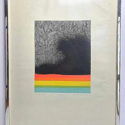 Walter Feldman Signed Artist’s Proof Print “Masada I” 1969 