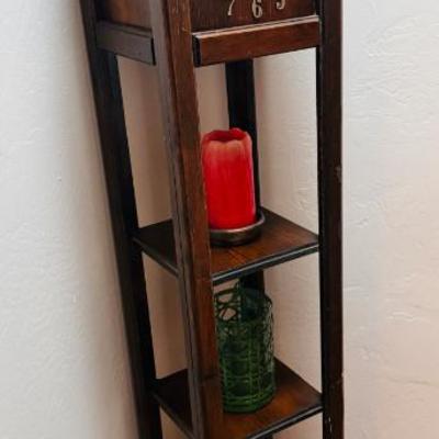 Mid Century Tower Clock with shelves