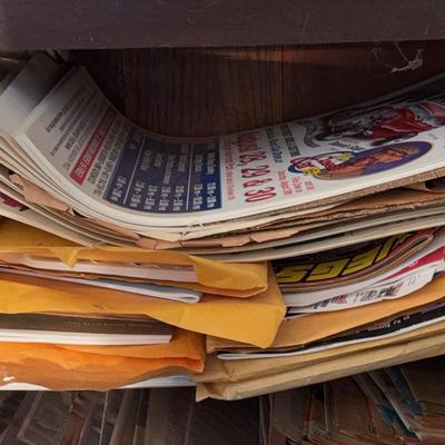 Shelf Of Vintage Car Magazines 1