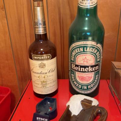Large Advertising Alcohol Bottles Plus More