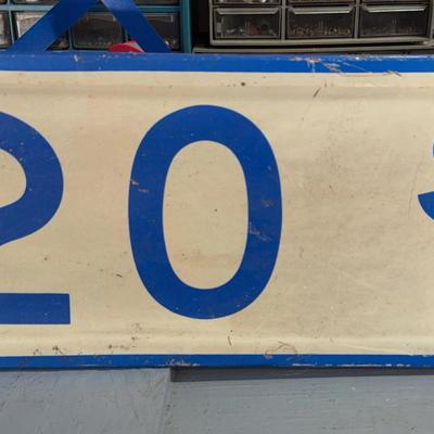 Vintage 120th St Sign