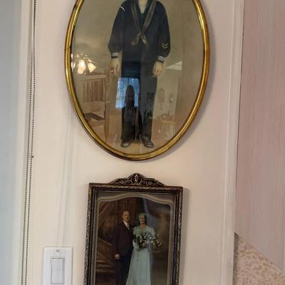 2 antique Frames With Pictures