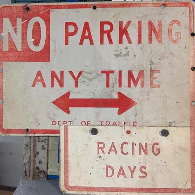 Vintage No Parking Sign