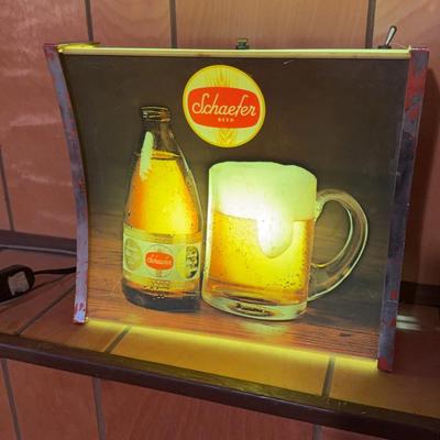 Vintage Schaefer Beer Light