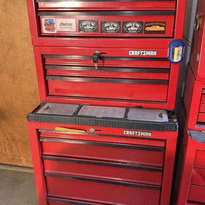 Craftsman Rolling Tool Cart & 2 Toolboxes