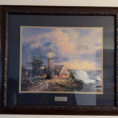 Thomas Kincaid Print In Frame
