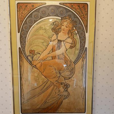 Mucha Muse of Painting (The Arts Series)Art Nouveau Print 