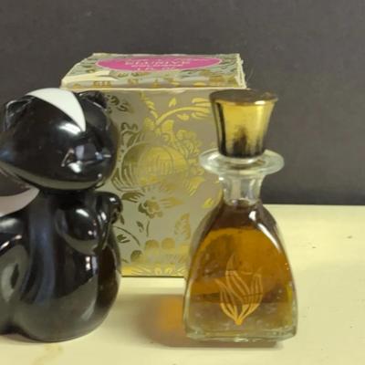 Petti-Fleur Box & Avon Perfume Bottles 
