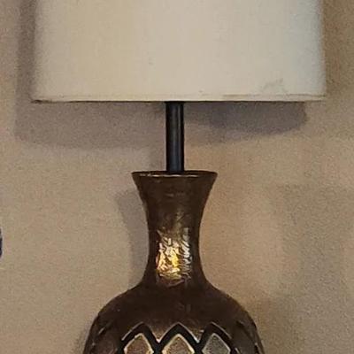 Mid Century Gold Base Lamp