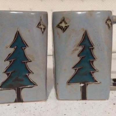 "Mara" Pine Tree Mugs 