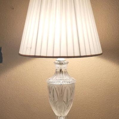Crystal Frosted Glass Table Lamp #1