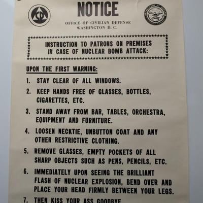 Comical Notice Poster 