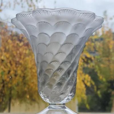 Lalique Cornet Glass Vase 