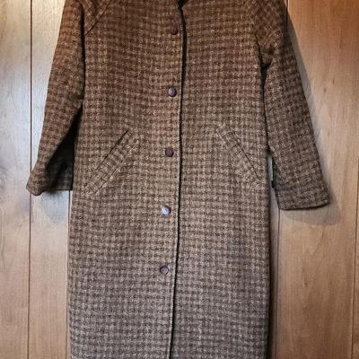 LL Bean Ankle Length Wool Coat SZ M