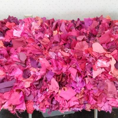 SAFAVIEH Pink Rag Floor Runner 