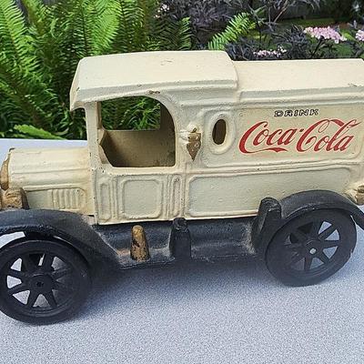 Reproduction Cast Iron Coca Cola Delivery Truck Unknown Maker