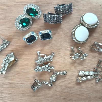 Rhinestone and Other Sparkle Earrings 