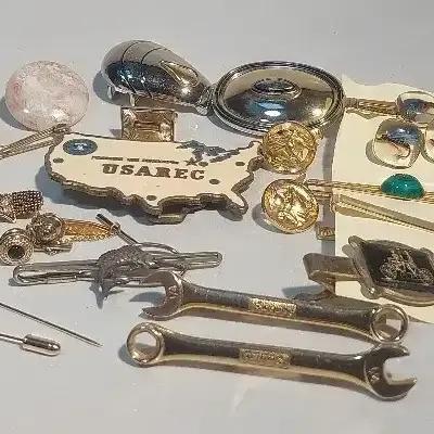 Cuff Links, Tie Clips, Belt Buckles 