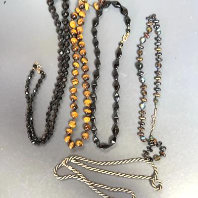 Jet and Other Dark Necklaces 