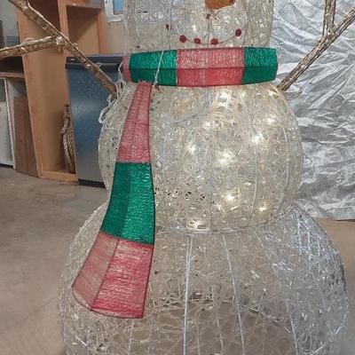Five Foot Lighted Snowman 