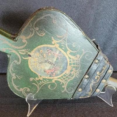 ANTIQUE PAINTED FIREPLACE BELLOW