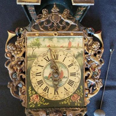 DUTCH MERMAID WALL CLOCK 