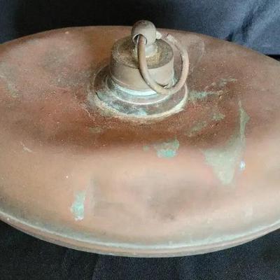 ANTIQUE PEWTER DUTCH HOT WATER BOTTLE