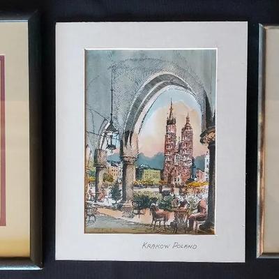 TRIO OF ORIGINAL EUROPEAN ART