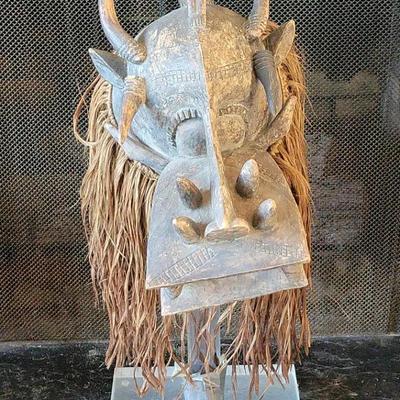 FIRE SPITTER CEREMONIAL MASK FROM THE IVORY COAST