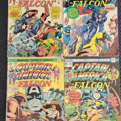 FOUR CAPTAIN AMERICA AND THE FALCON COMICS