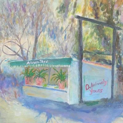 "ANNIE'S STAND" ORIGINAL OIL PAINTING BY STAN CORBETT