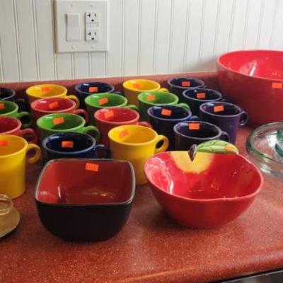 Sale Photo Thumbnail #12: Fiesta ware Coffee Mugs 