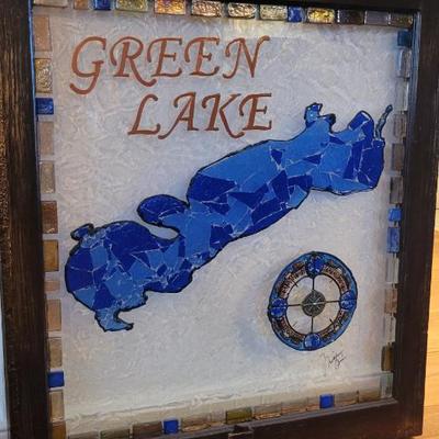 Sale Photo Thumbnail #38: Green Lake Stained Glass Decor 