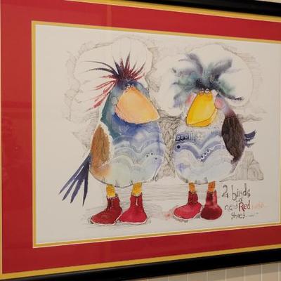 Sale Photo Thumbnail #56: Don Nedobeck - 2 Birds Artwork 