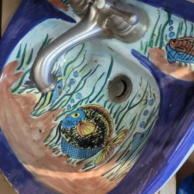 Sale Photo Thumbnail #278: Painted Bath Sink