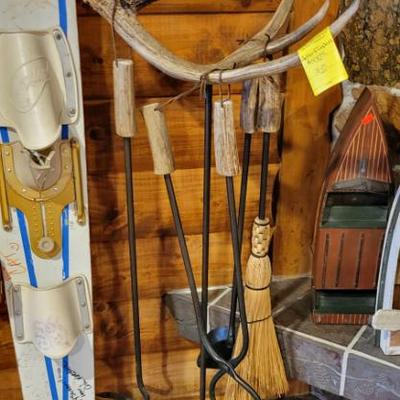 Sale Photo Thumbnail #118: Deer Antler Fireplace Tools 