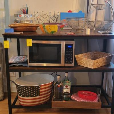Sale Photo Thumbnail #24: Kitchen Stand and Sharp Microwave 