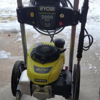 Sale Photo Thumbnail #250: RYOBI  Pressure Washer w/ Honda Engine