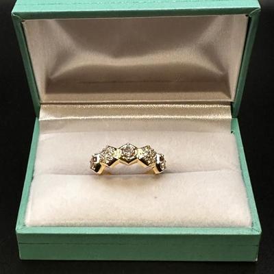 Sale Photo Thumbnail #40: 14k gold and diamond ring - includes appraisal certificate 