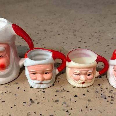 Vintage Santa Mugs 