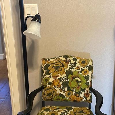 Nice Chair And Floor Lamp With Two Lights