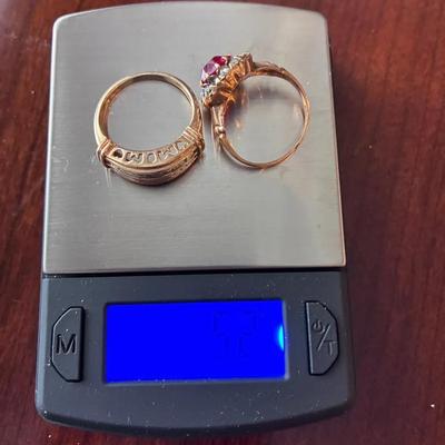 Two 10K Gold Rings
