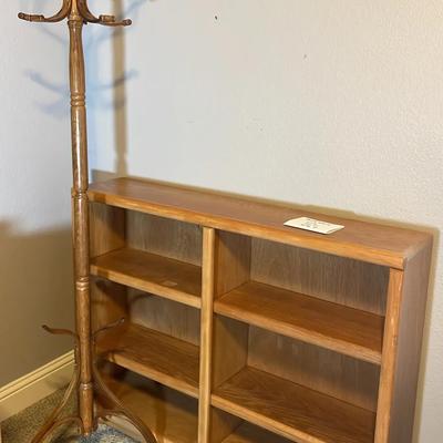 Bookcase and coat rack