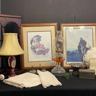 Vintage Mix Of Household Decor