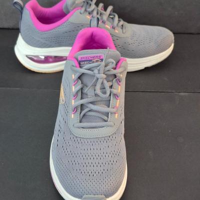 Skechers Women's Air Meta Aired Out Sneakers #150131 - Grey - Size 9 