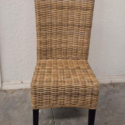 Vintage Heavy Rattan Dining Chair