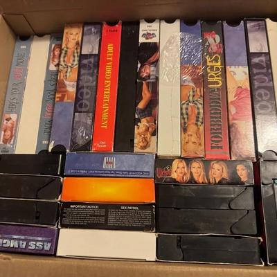 Mystery Lot of VHS Adult Films 