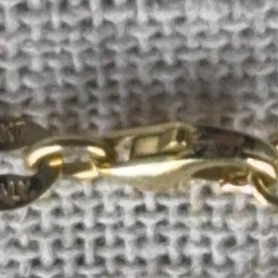 14k Gold St. Mary's Fleur-de-Lys Pendant on 14k Gold Chain